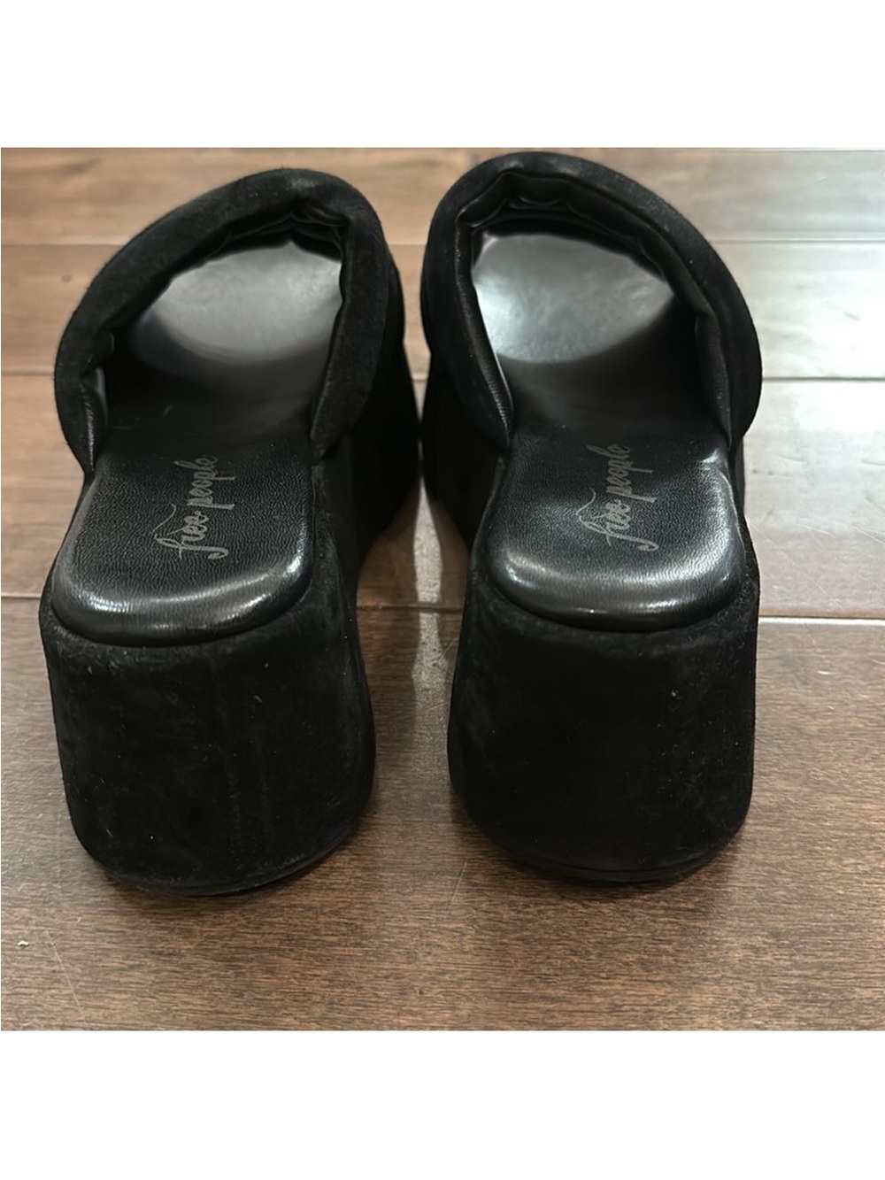 NWOB FREE PEOPLE Almost Paradise Platform Sandals Black SZ: 7 - Picture 4 of 6